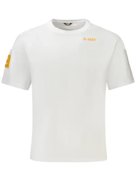 Tricou K-way scurt alb
