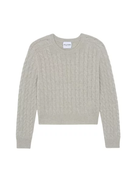 Sweter Kujten z kaszmiru beżowy