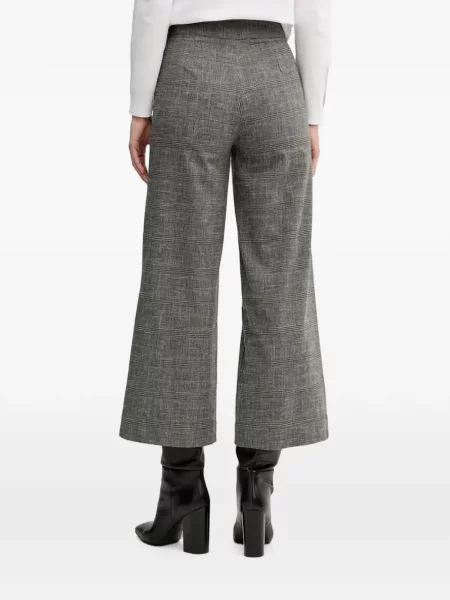 Pantaloni Benetton în carouri gri