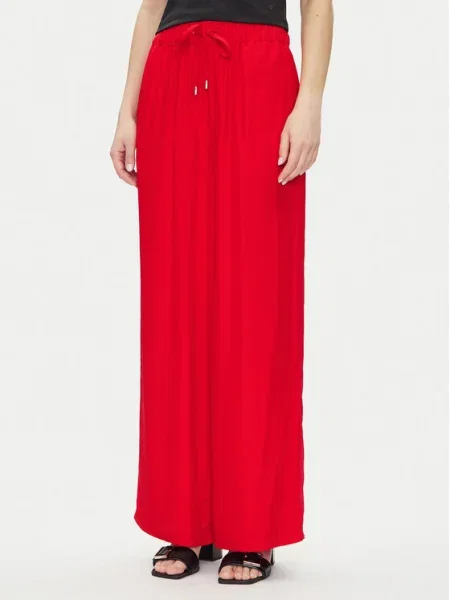 Calvin Klein Pantaloni din Wide Leg roșu