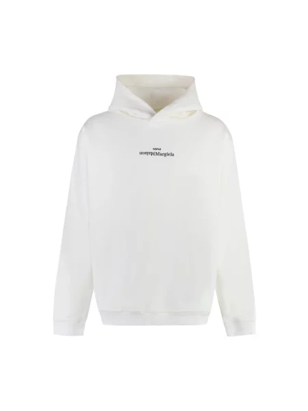 Bluza z kapturem Maison Margiela z kapturem biała