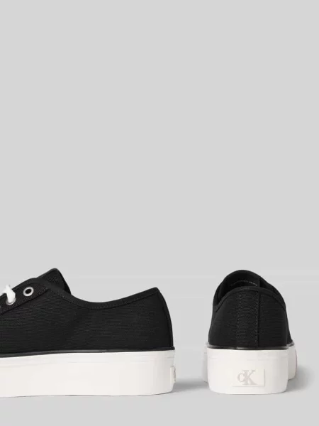 Calvin Klein Jeans tenisówki VULC FLATFORM CTN LOGO TAG czarny