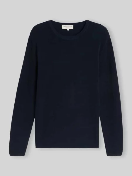 Sweter z czystej bawełny o kroju regular fit Tom Tailor Denim granatowy