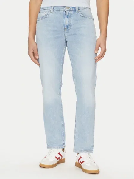 Tommy Hilfiger Džinsai Denton Šviesiai Straight Fit mėlyna