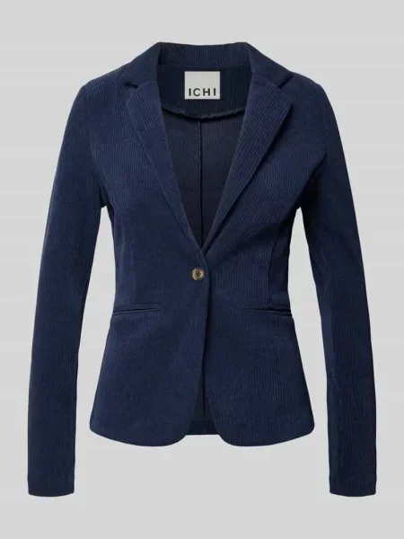 Marynarka z sztruksu krój slim fit model KATE' Ichi granatowa