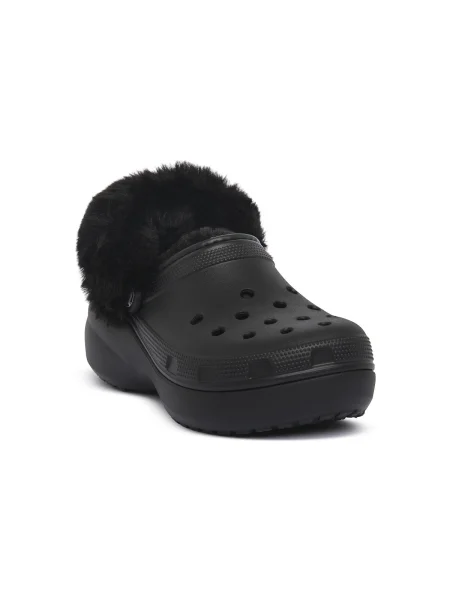 Platform talpú klasszikus félcipő Crocs fekete