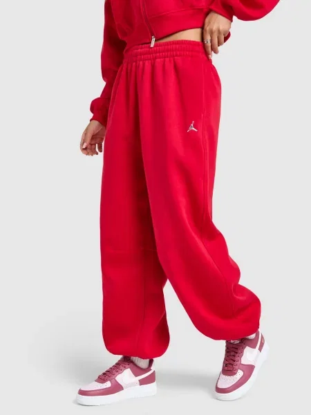 Jordan Spodnie W Brooklyn Fleece Jogger czerwone