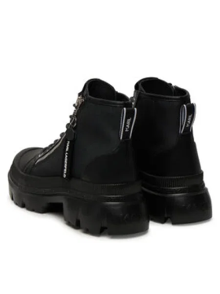 Bakancs KARL LAGERFELD fekete