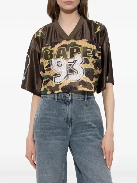 Koszulka A Bathing Ape® z nadrukiem w kamuflażu brązowa