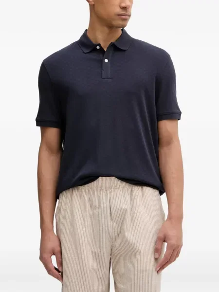 Scurt tricou polo Guess cu imprimeu geometric albastru