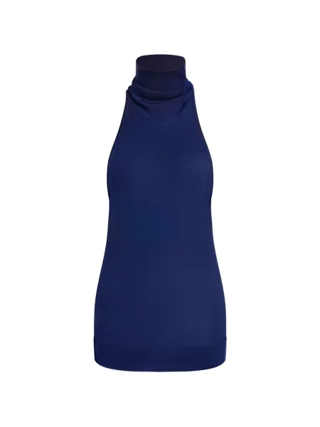 Jedwabna jedwabna bluzka 12 Storeez niebieska