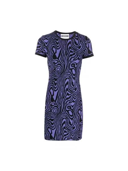 Sukienka mini Moschino niebieska