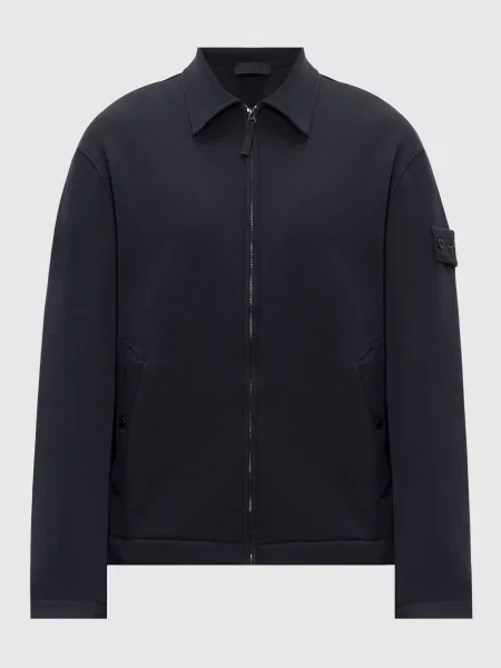 Кардиган з вовною Stone Island синій