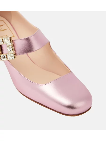 Usnjene salonarji Roger Vivier roza