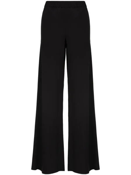 Pantaloni Giorgio Armani de mătase negru