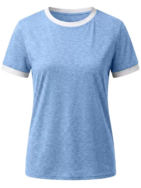 Imily Bela Tricou albastru alb