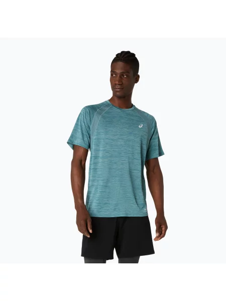 Koszulka do biegania ASICS Road foggy teal niebieska