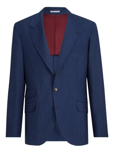 Dungat subțire sacou Brunello Cucinelli albastru