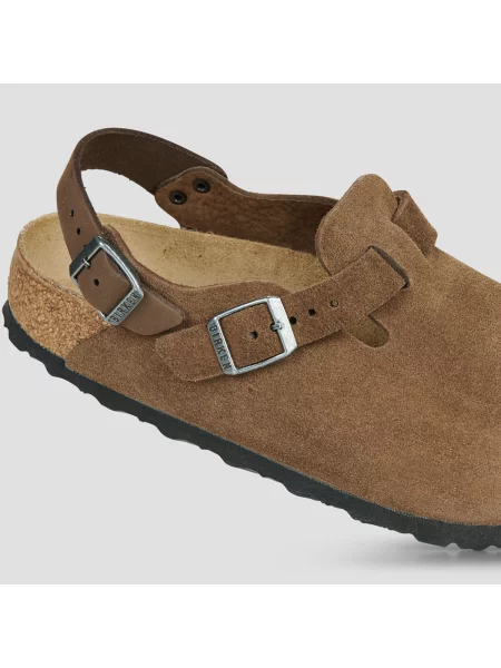 Semišové sandále Birkenstock hnedá