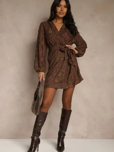 Rochie Essna maro