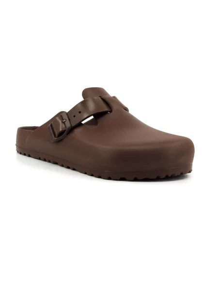 Klapki Birkenstock brązowe
