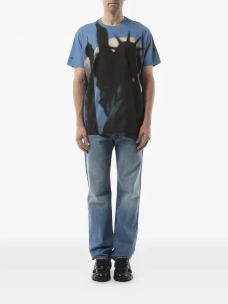 Tricou Givenchy cu imagine albastru