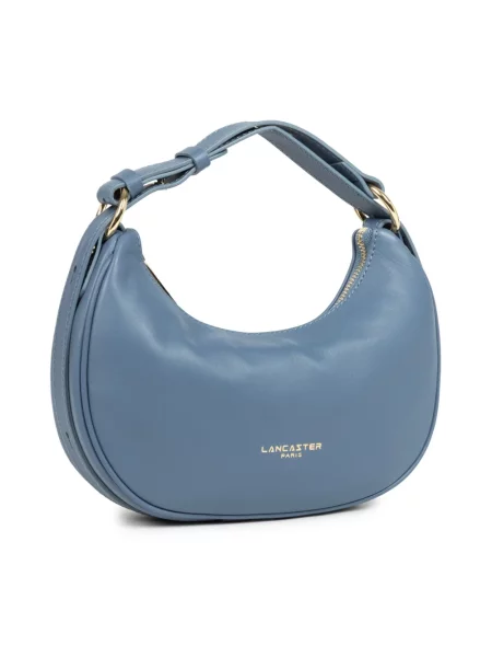 Torebka crossbody Lancaster skórzana niebieska