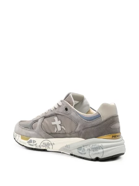 Sneakerși Premiata din piele de căprioară gri