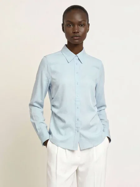 Calvin Klein Košilová Halenka tmavě modrá