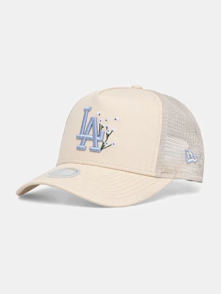 New Era trucker kapa FLORAL TRUCKER LA DODGERS bež