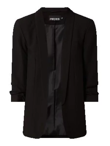 T-shirt z bawełny Pieces czarna