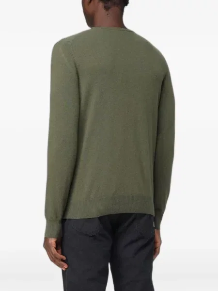 Pulover Xc cu decolteu rotund verde