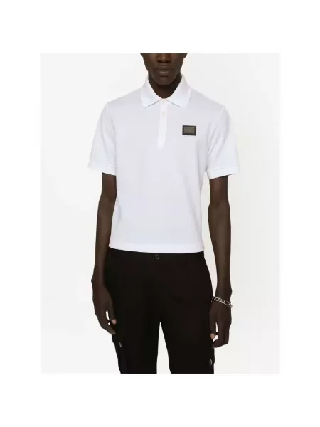 Koszulka polo Dolce And Gabbana biała