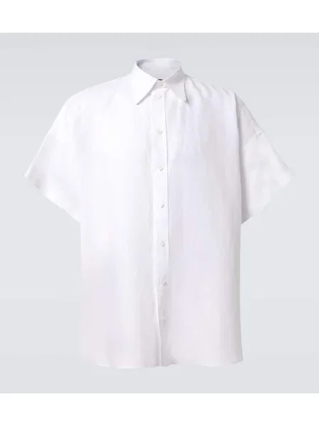 Lanena srajca Dolce&gabbana bela