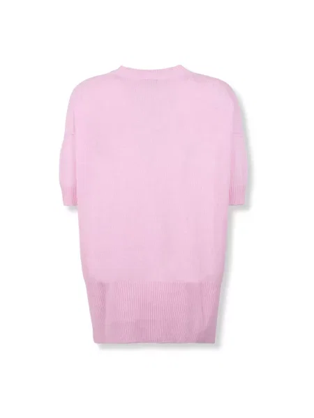 Sweter Jil Sander z kaszmiru różowy