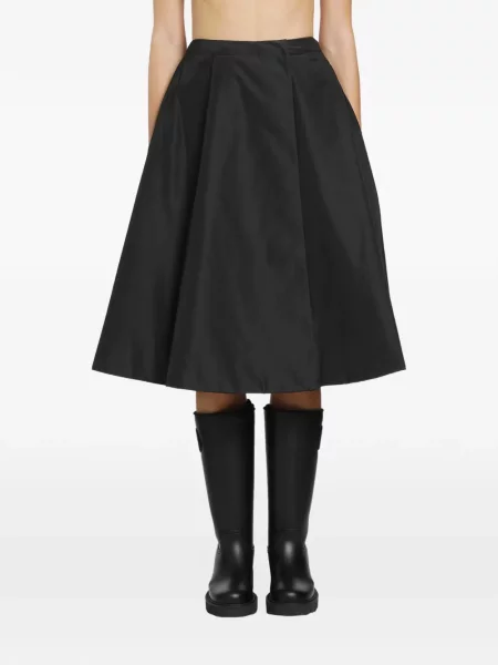 Fustă midi Moncler în linie A negru