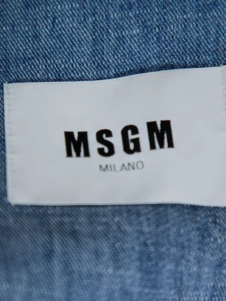 Cu centură palton Msgm albastru