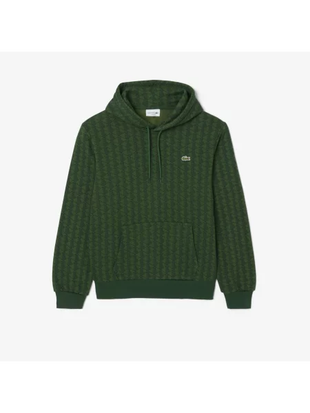 Lacoste Bluza Polarowa Z Monogramem zielony