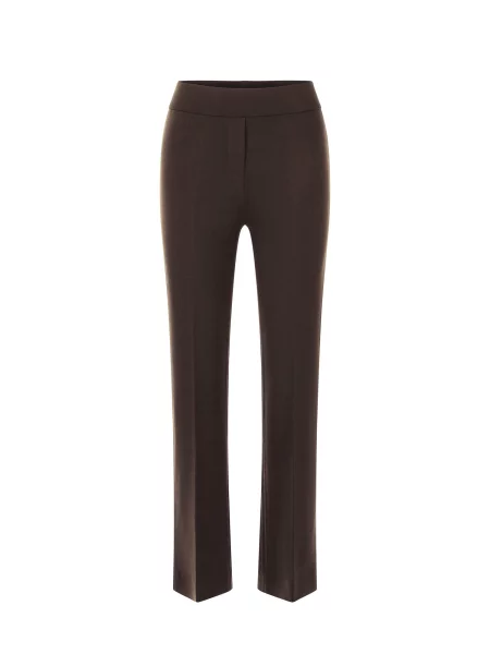 Rich & Royal Pantaloni cu dungă maro