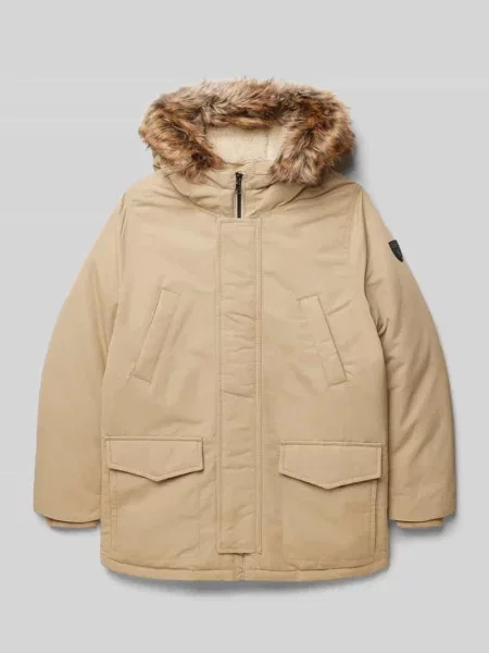 Parka z z patką Polo Ralph Lauren Teens beżowa