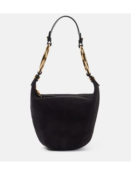 Brăţară Chloé din piele de căprioară negru