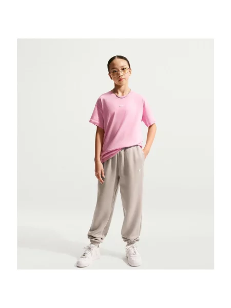 Długie spodnie dziewczęce Nike Sportswear Studio Fleece XS beżowy