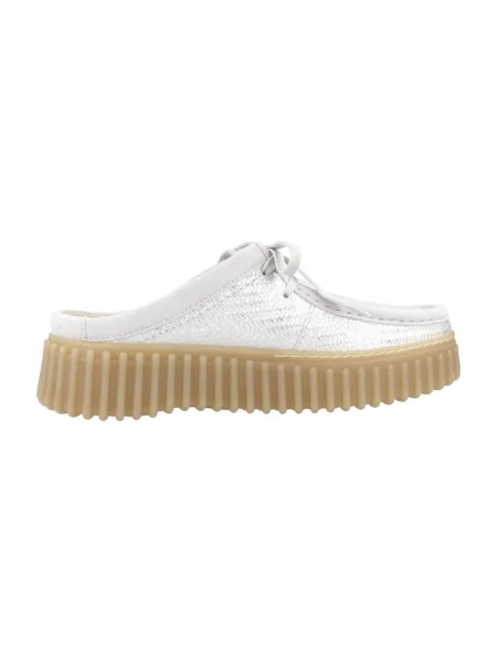 Pantofi Clarks argintiu
