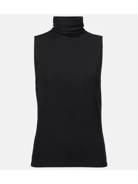 Top Vince din jerseu negru