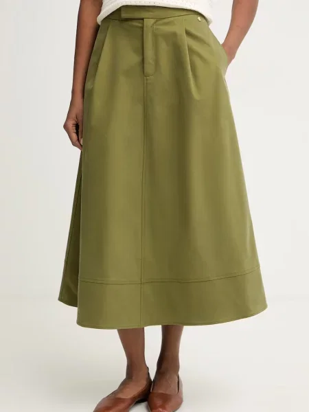 Pedro del Hierro fustă cu lyocell verde