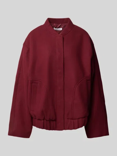 Kurtka wełniana z rękawami kimono model ‘Geena’ Edited bordowa