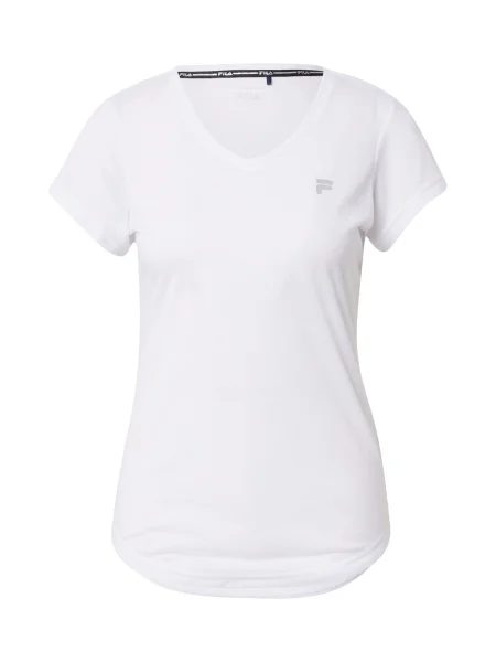 FILA Tricou funcțional alb / gri deschis