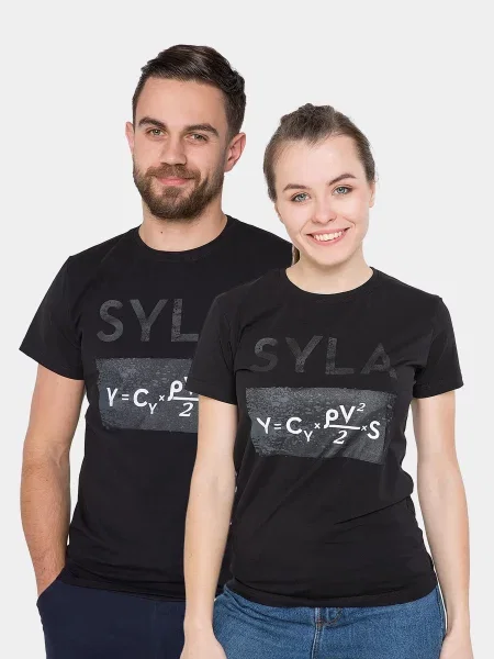 Футболка Авіація Галичини бавона/спандекс чорний