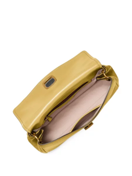 Geantă Michael Kors din piele galben