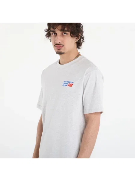 Tricou New Balance Athletics Premium Logo T-Shirt Ash Heather XXL